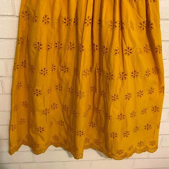 Madewell $150 2023 Scalloped Eyelet Midi Dress sz 0 Sold Out - Picture 10 of 16